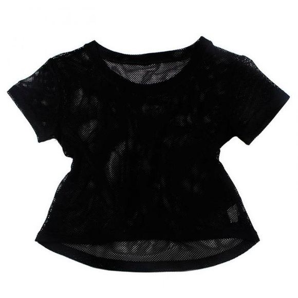Summer Women Short Sleeve Hollow Out Top - Picture 4 of 5